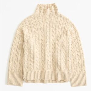Abercrombie Cable Easy Funnel-neck Sweater